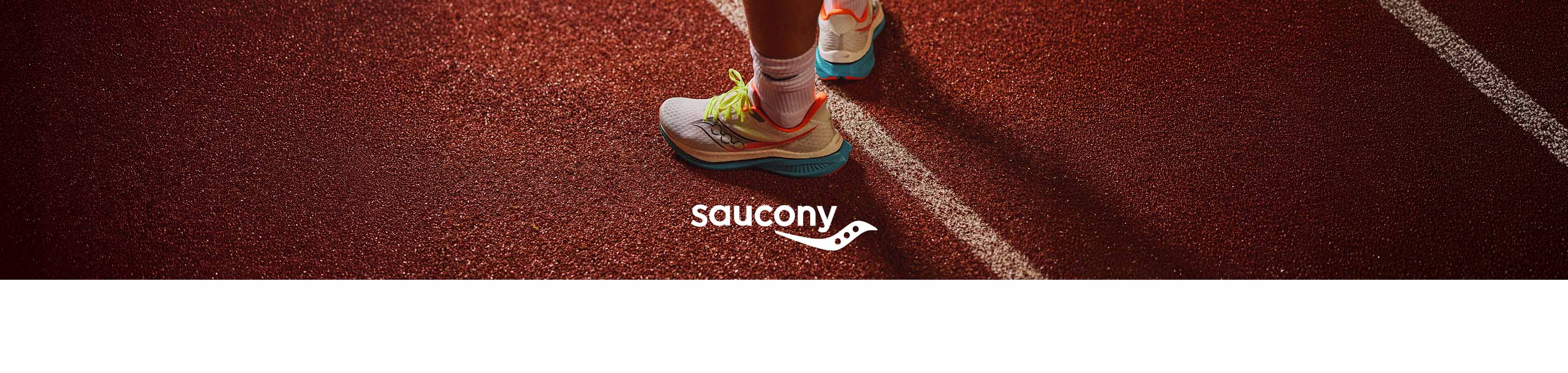 Shop Saucony Endorphin Speed 5 running shoes. A runner on  a running track