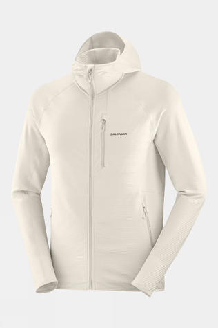 Salomon Mens Essential Lightwarm Fleece Hoodie Rainy Day