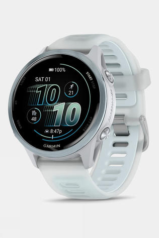 Garmin Forerunner 570 42mm GPS Smartwatch. Cloud Blue Aluminium With Translucent Whitestone/Cloud Blue Band
