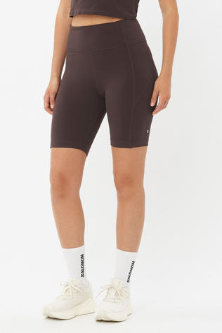 Salomon Womens Shakeout Bliss 8" Short Tights Coffee Bean