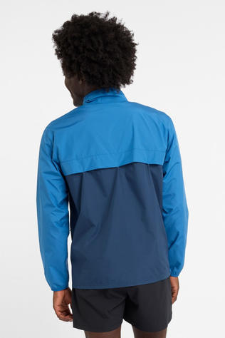 New Balance Mens Run Jacket Blue Agate