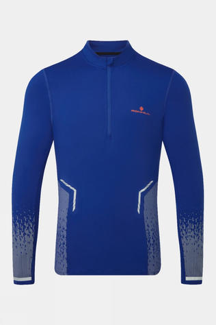 Ronhill Mens Tech Reflect Half Zip Top Ocean/Reflect