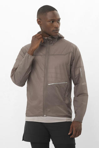 Salomon Mens Sense Aero Wind Jacket Iron