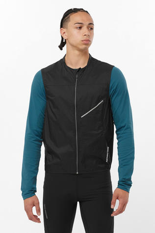 Salomon Mens Sense Aero Wind Vest Deep Black