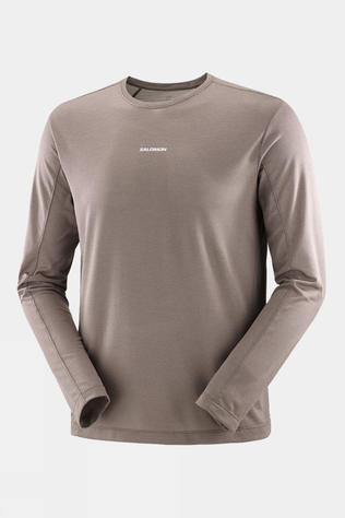 Salomon Mens Shakeout Core Long Sleeve T-Shirt Iron