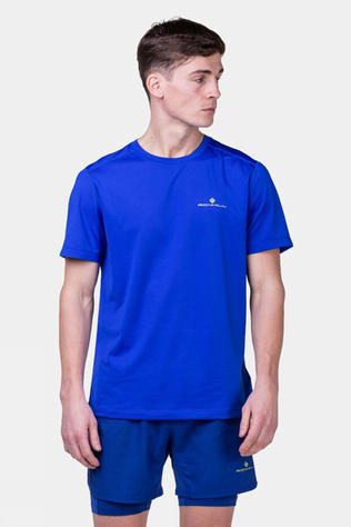 Ronhill Mens Tech T-Shirt Azurite/Citrus