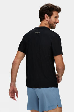 Hoka Mens Airolite Run Short Sleeve T-Shirt Black