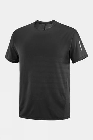 Salomon Mens Sense Aero T-Shirt Deep Black/Black Beauty