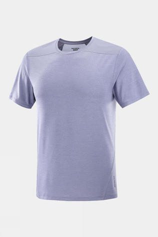 Salomon Mens Outline T-Shirt Blue Granite