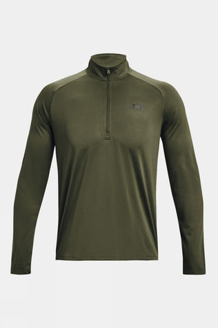 Under Armour Mens Tech Half Zip Top Marine Od Green