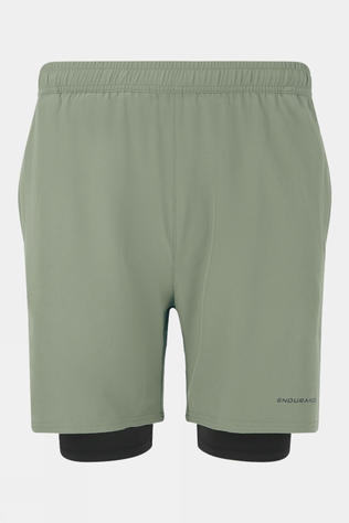 Endurance Mens Kros 2-In-1 Running Shorts Shadow