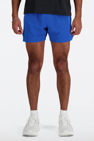 New Balance Mens RC 5" Shorts Blue Oasis
