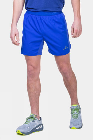Ronhill Mens Tech 5" Shorts Azurite/Citrus