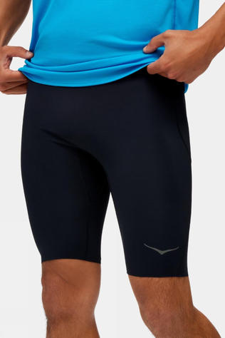 Hoka Mens Novafly Half Tight Running Shorts Black