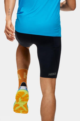 Hoka Mens Novafly Half Tight Running Shorts Black