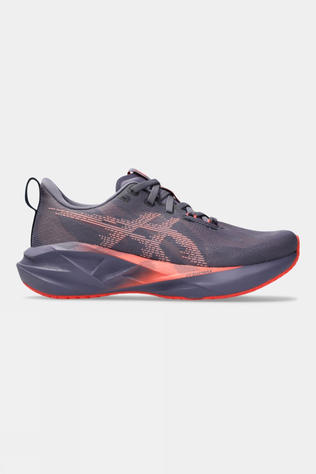 Asics Womens Novablast 5 Shoes Greyish Purple/Coral Reef