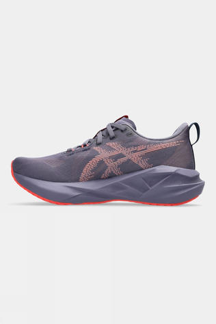 Asics Womens Novablast 5 Shoes Greyish Purple/Coral Reef
