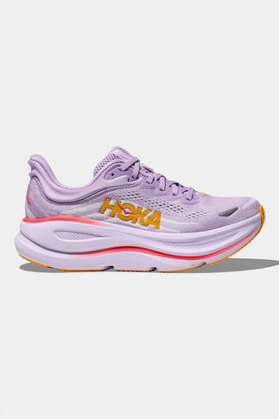 Hoka Womens Bondi 9 Shoes Aster Flower/Starlight Glow