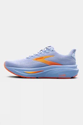 Brooks Womens Ghost 17 Shoes Blue Heron/White/Orange