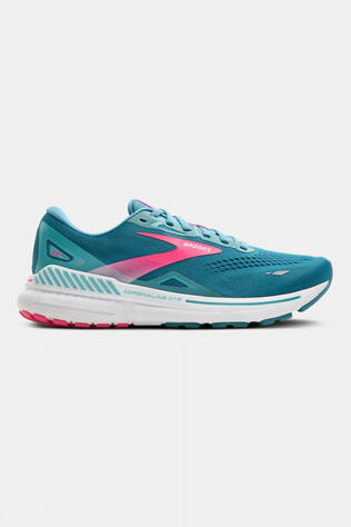 Brooks Womens Adrenaline GTS 23 Shoes Storm Blue/Pink/Aqua