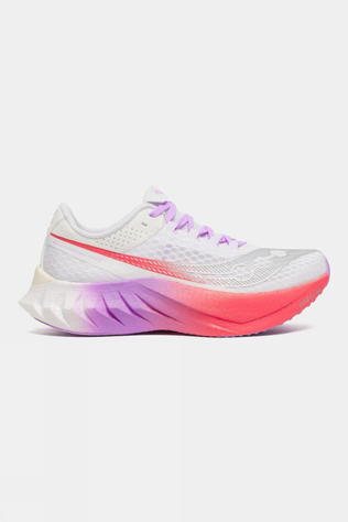 Saucony Womens Endorphin Pro 4 Shoes White/Crocus