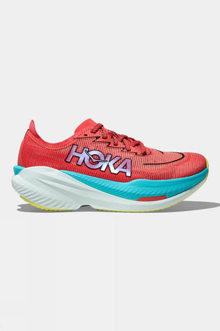 Hoka Mens Mach X 2 Running Shoes Grapefruit/Electric Coral