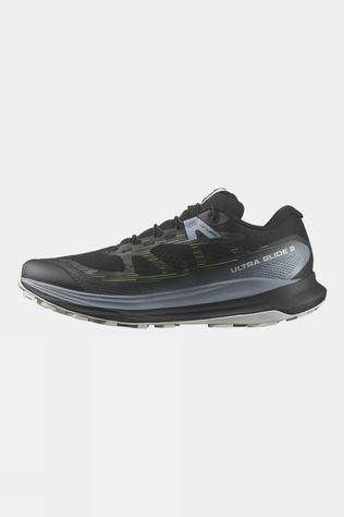 Salomon Mens Ultra Glide 2 Shoes Black/Flint Stone/Green Gecko