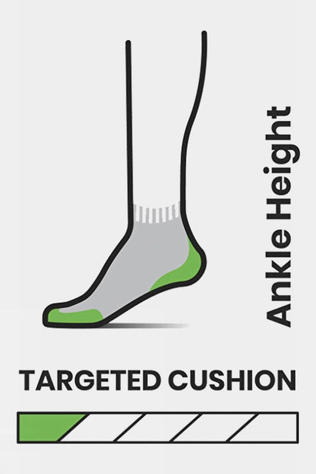 Smartwool Run Targeted Cushion Low Ankle Socks Black