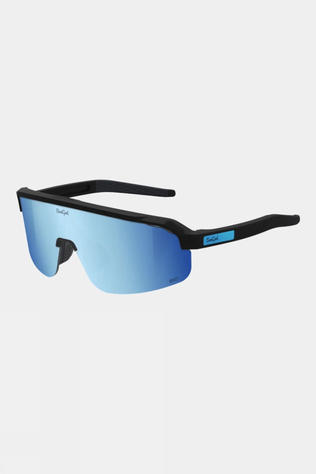 SunGod Unisex Forty2s Sunglasses Matte Black / Silver Blue
