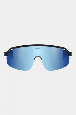 SunGod Unisex Forty2s Sunglasses Matte Black / Silver Blue