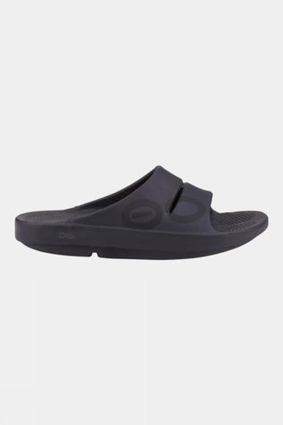OOFOS OOahh Sport Slides Sandals Black/Matte